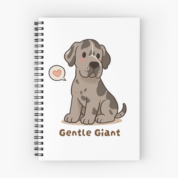 Item preview, Great Dane Gentle Giant Cute Kawaii Puppy designed and sold by MJ ART.