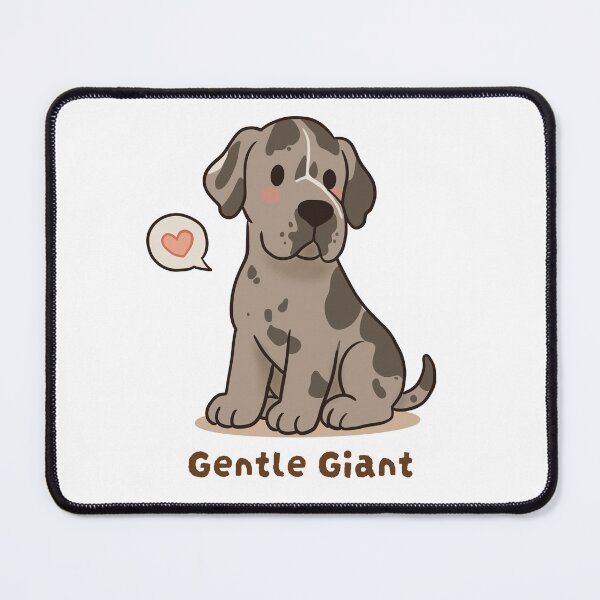 Item preview, Great Dane Gentle Giant Cute Kawaii Puppy designed and sold by MJ ART.