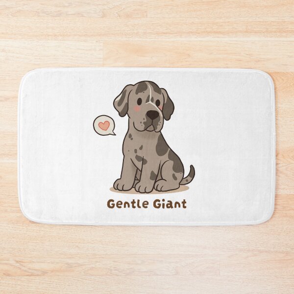 Item preview, Great Dane Gentle Giant Cute Kawaii Puppy designed and sold by MJ ART.
