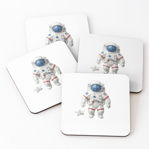 Item preview, Low Poly Astronaut Origami Style - Geometric Space Art designed and sold by Andreza NativeHue Oficial.