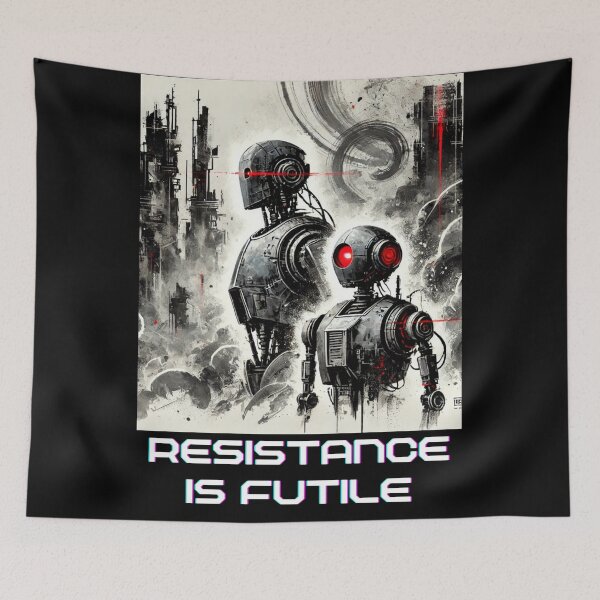 Item preview, Humanoid Robot The Bots Are Coming AI Sci Fi Futuristic Android AI Tech Graphic Tee designed and sold by TEEJAMBOREE.