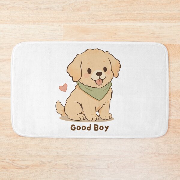Item preview, Golden Retriever Good Boy Cute Kawaii Puppy designed and sold by MJ ART.