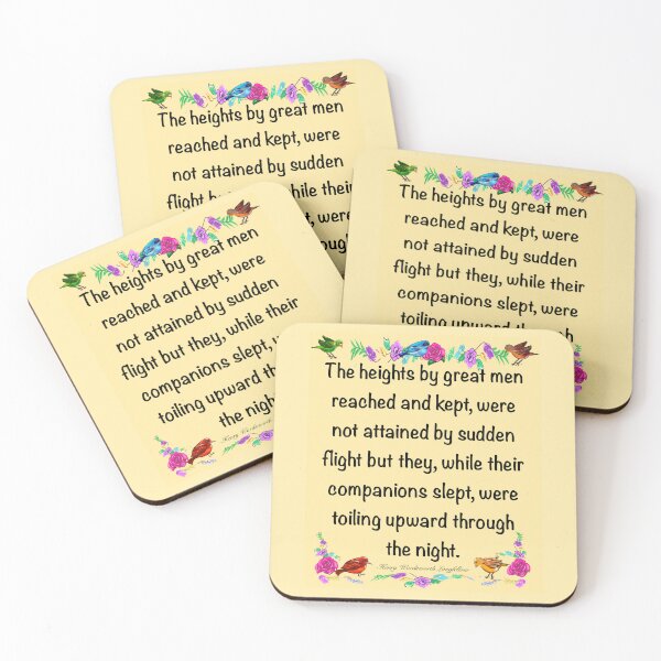 Item preview, Inspirational motivational affirmation 2026 The heights by great men reached and kept designed and sold by Artonmytee.