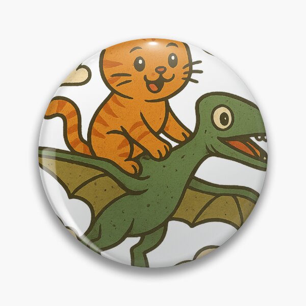 Item preview, Cute cat riding a Dragon! designed and sold by ArchonStudios.