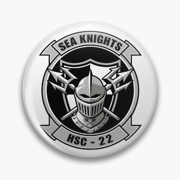 Item preview, HSC-22 Sea Knights Grayscale Insignia designed and sold by CharlieDesings.
