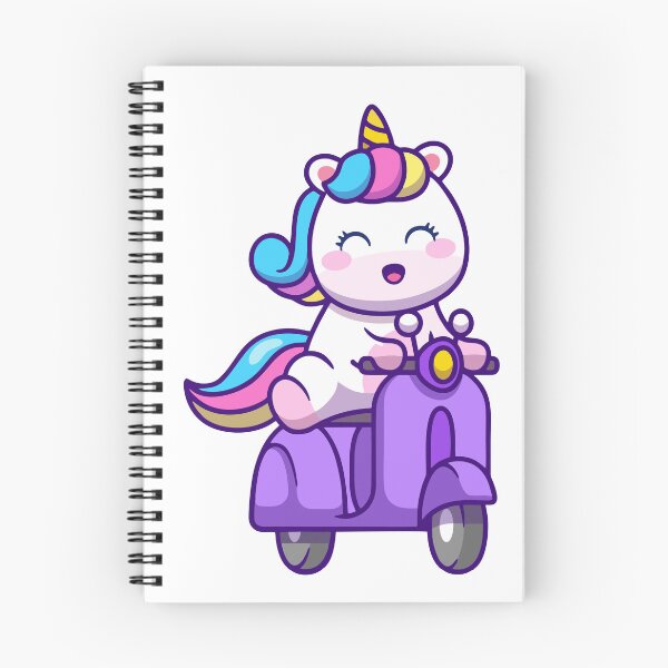 Item preview, Cute Unicorn Riding Purple Scooter designed and sold by zchikar.
