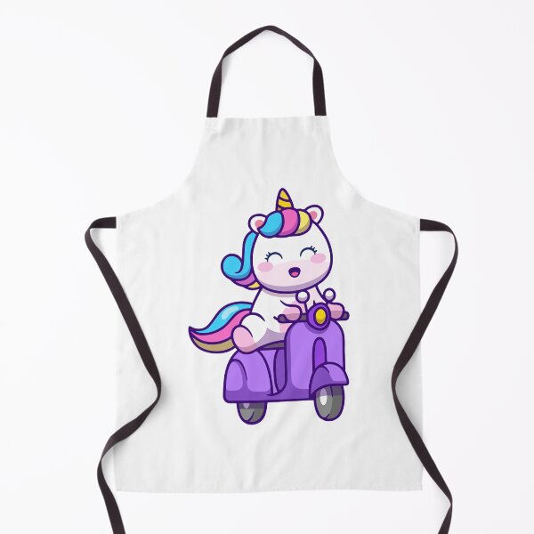 Item preview, Cute Unicorn Riding Purple Scooter designed and sold by zchikar.