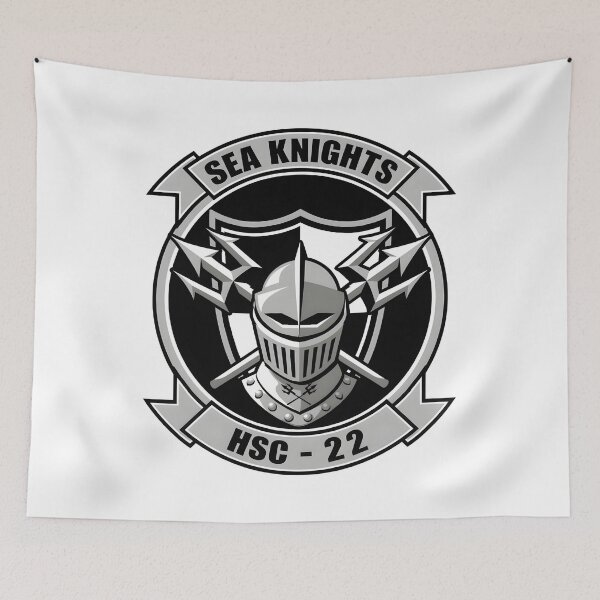 Item preview, HSC-22 Sea Knights Grayscale Insignia designed and sold by CharlieDesings.