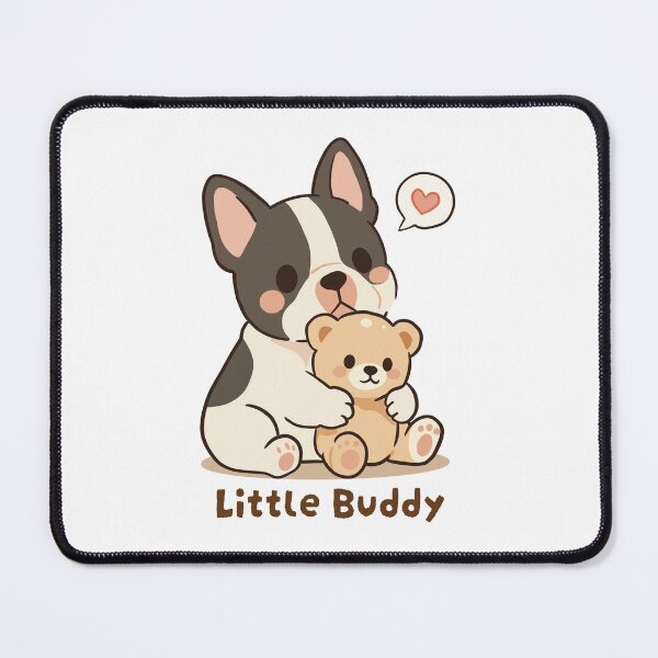 Item preview, French Bulldog Little Buddy Cute Kawaii Puppy designed and sold by MJ ART.