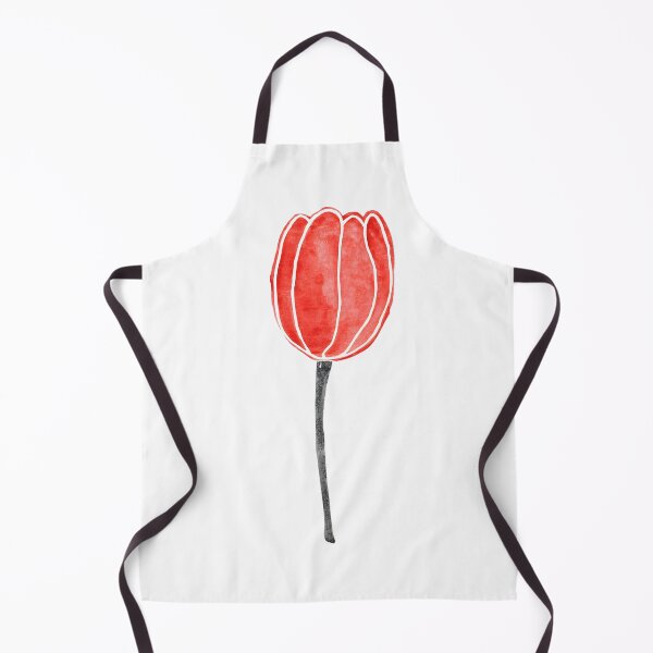 Item preview, Red tulip flower watercolor painting  designed and sold by uunaa.