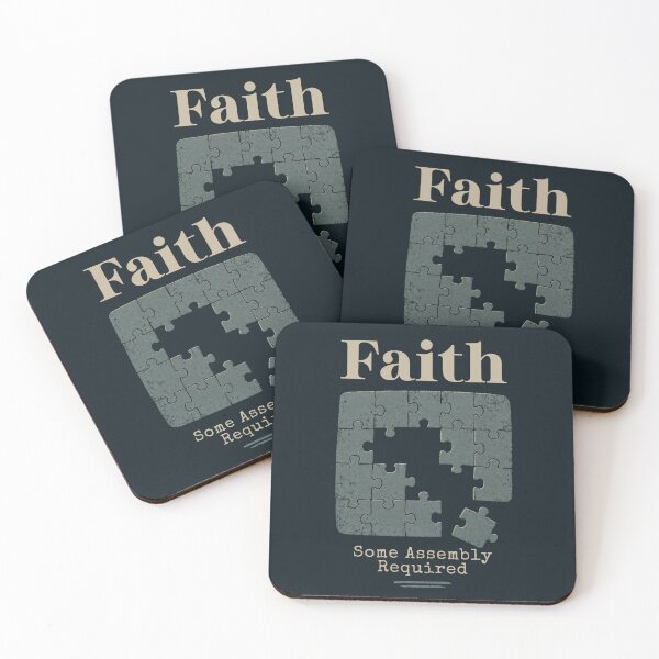 Item preview, Faith Some Assembly Required - Minimalist Puzzle Design designed and sold by Alt Christian.