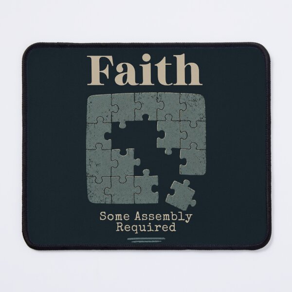Item preview, Faith Some Assembly Required - Minimalist Puzzle Design designed and sold by Alt Christian.