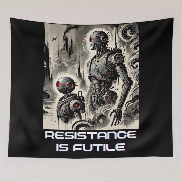 Item preview, Humanoid Robot The Bots Are Coming AI Sci Fi Futuristic Android AI Tech Graphic Tee designed and sold by TEEJAMBOREE.