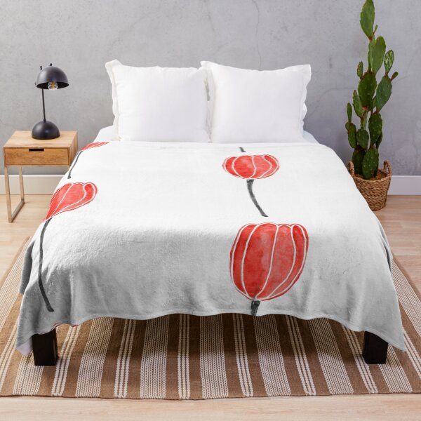 Item preview, Red tulip flower watercolor painting  designed and sold by uunaa.