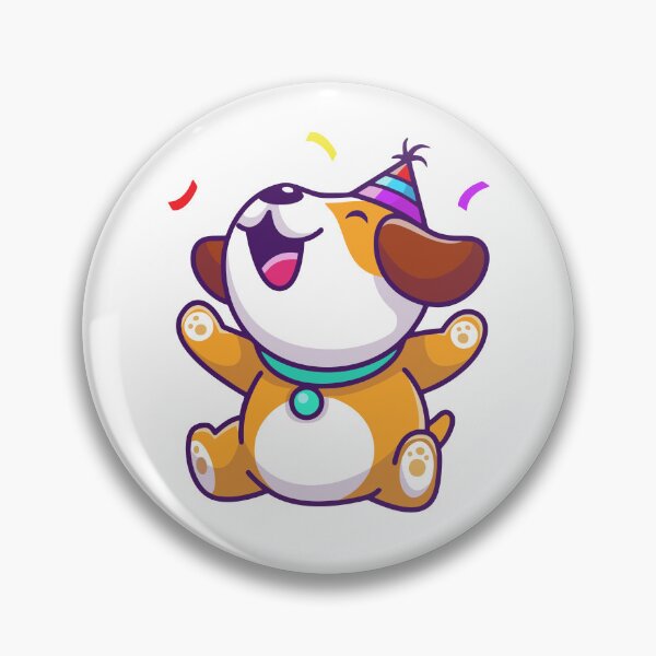 Item preview, Happy Party Dog with Birthday Hat designed and sold by zchikar.