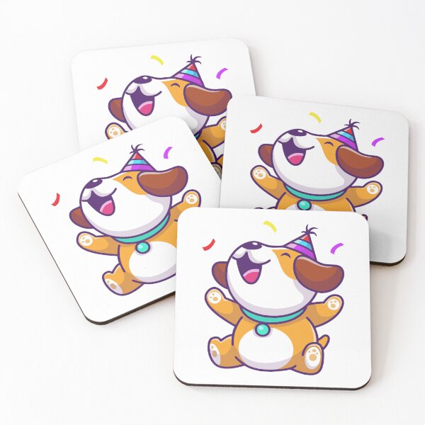 Item preview, Happy Party Dog with Birthday Hat designed and sold by zchikar.