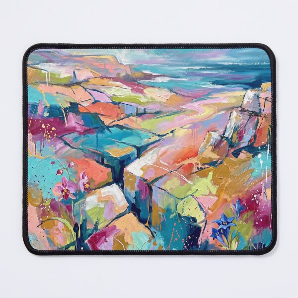Item preview, Vibrant Abstract Burren Ireland Landscape Painting designed and sold by Printpix.