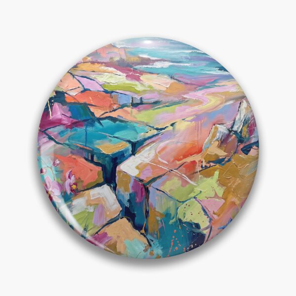 Item preview, Vibrant Abstract Burren Ireland Landscape Painting designed and sold by Printpix.