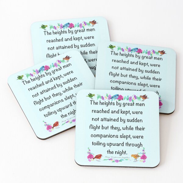 Item preview, Motivational Inspirational motivation affirmation The heights by great men reached and kept designed and sold by Artonmytee.