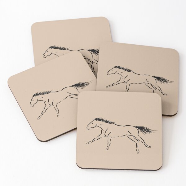 Item preview, Minimalist Horse Racing Line Drawing designed and sold by KelseyNY.