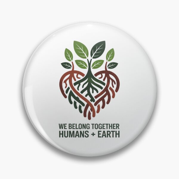 Item preview, We Belong Together Humans and Earth – Tree Root Heart Environmental T-Shirt designed and sold by proearth2022.