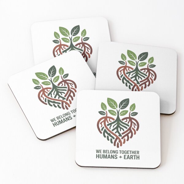 Item preview, We Belong Together Humans and Earth – Tree Root Heart Environmental T-Shirt designed and sold by proearth2022.