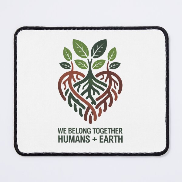 Item preview, We Belong Together Humans and Earth – Tree Root Heart Environmental T-Shirt designed and sold by proearth2022.