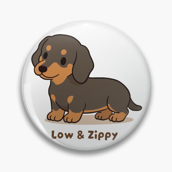 Item preview, Dachshund Low And Zippy Cute Kawaii Puppy designed and sold by MJ ART.