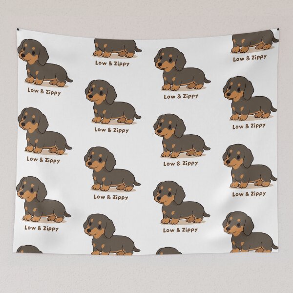 Item preview, Dachshund Low And Zippy Cute Kawaii Puppy designed and sold by MJ ART.