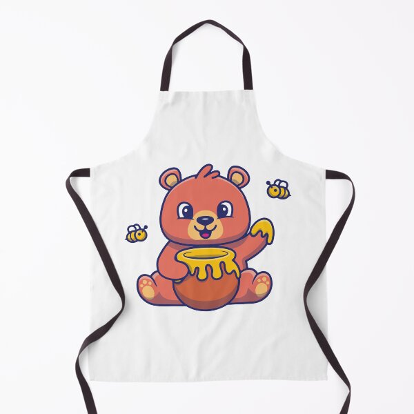 Item preview, Cute Bear with Honey Pot and Bees designed and sold by zchikar.
