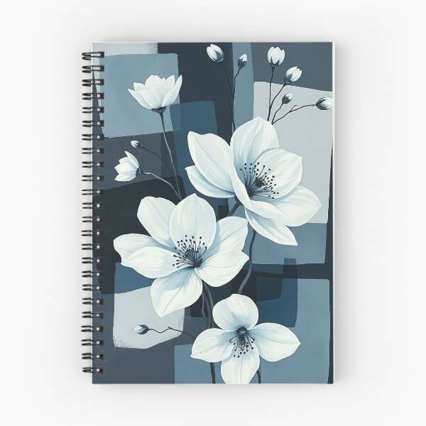 Item preview, Elegant White Floral Geometric Abstract Background designed and sold by ScreenPin.