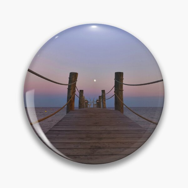 Item preview, Full Moon Over Tropical Beach Pier designed and sold by Kainicram.