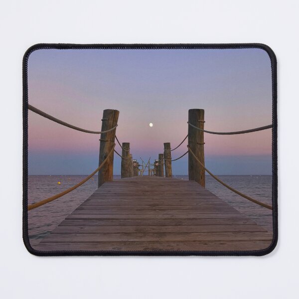 Item preview, Full Moon Over Tropical Beach Pier designed and sold by Kainicram.