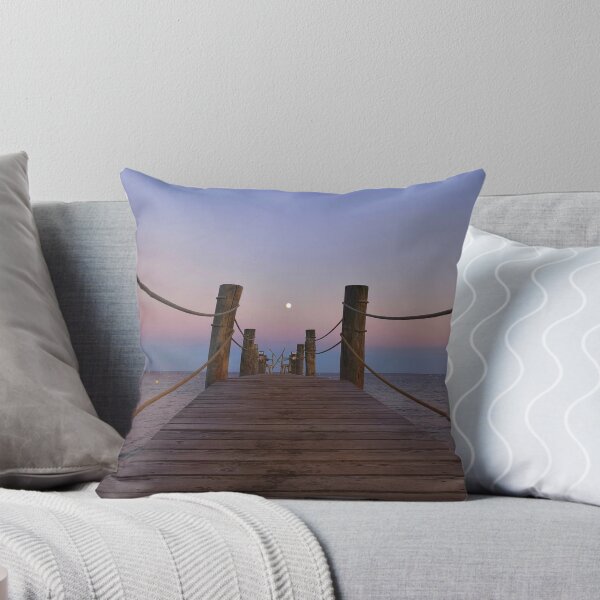 Item preview, Full Moon Over Tropical Beach Pier designed and sold by Kainicram.