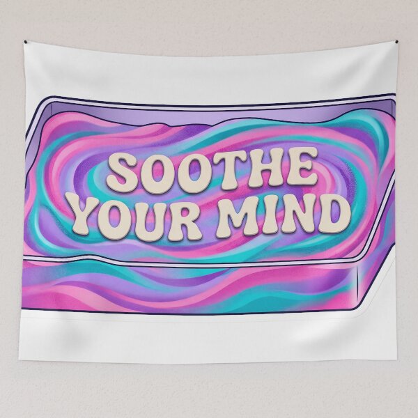 Item preview, Satisfying Kinetic Sand ASMR Sensory Art Wavy Text Soothe Your Mind designed and sold by StickyGuys.