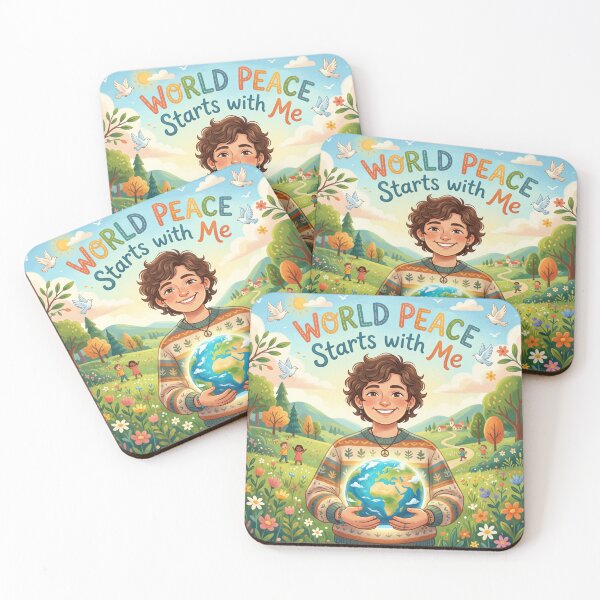 Item preview, AI Art - World Peace Starts with Me designed and sold by Whimsyful Designs.