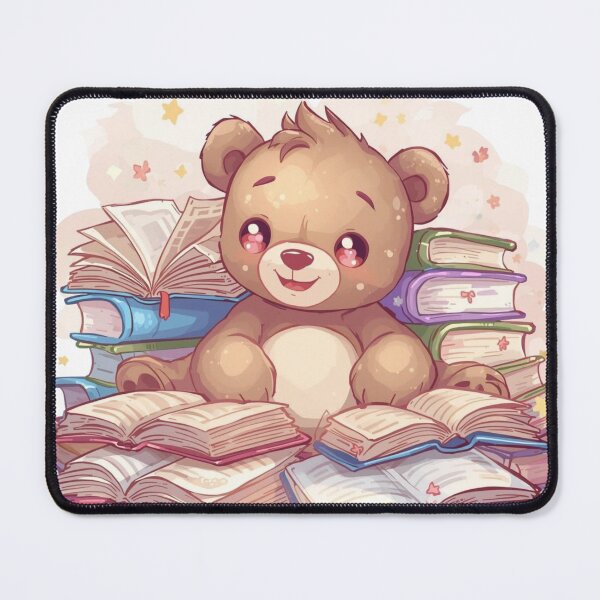 Item preview, Bear in the middle of reading designed and sold by Art70shop.
