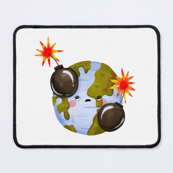 Item preview, Polluted Earth Planet with Dangerous Bombs designed and sold by the-myro.