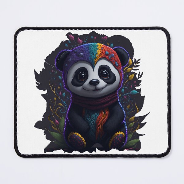 Item preview, Psychedelic Cosmic Panda: Vibrant Rainbow Art designed and sold by MOHAMEDNOOR428.