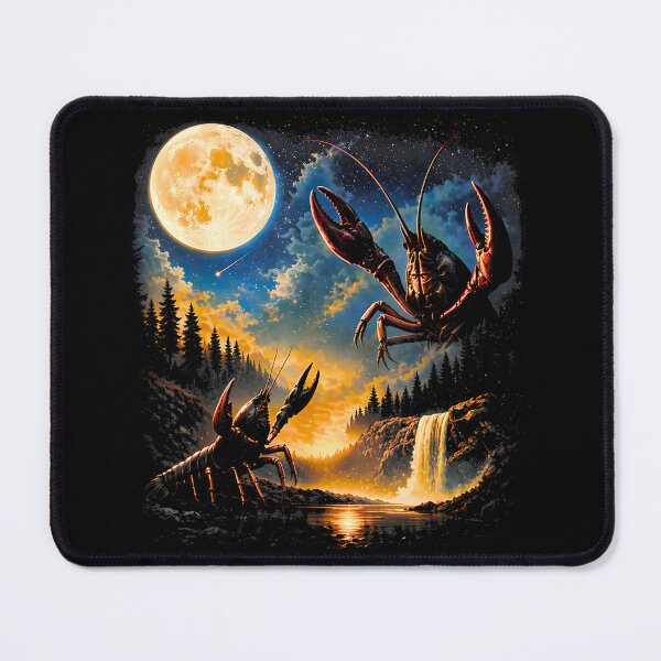 Item preview, Crawfish Howling to The Moon Vintage 90s Retro Crawfish Graphic designed and sold by FerminVigo.