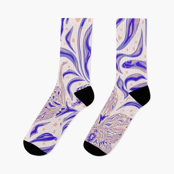 Item preview, Blue Art Nouveau Orchid Seamless Floral Pattern designed and sold by AneissPiaf.