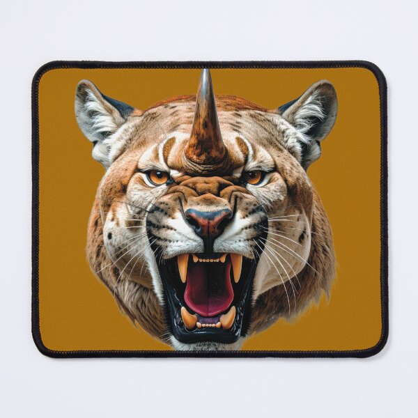 Item preview, Hybrid portrait of a Puma & Rhinoceros! (Digital illustration) designed and sold by Alan-David.