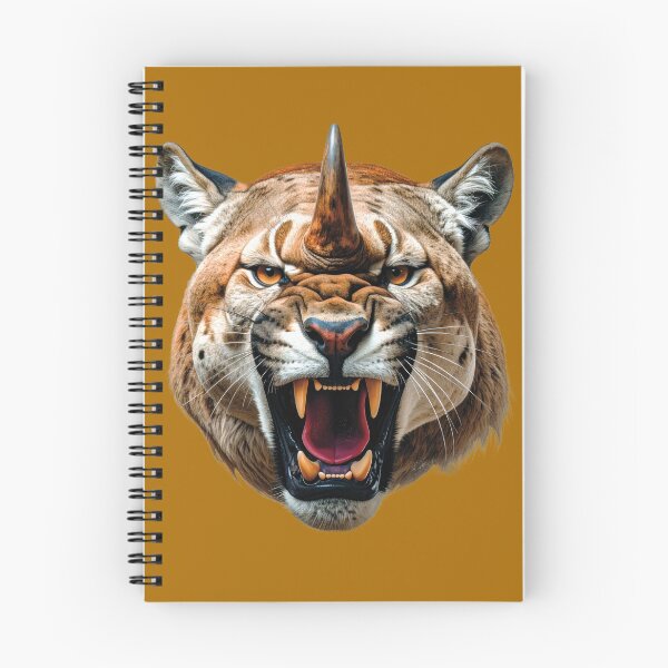 Item preview, Hybrid portrait of a Puma & Rhinoceros! (Digital illustration) designed and sold by Alan-David.