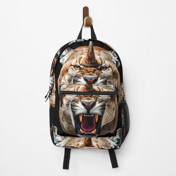 Item preview, Hybrid portrait of a Puma & Rhinoceros! (Digital illustration) designed and sold by Alan-David.