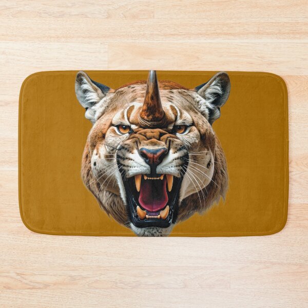 Item preview, Hybrid portrait of a Puma & Rhinoceros! (Digital illustration) designed and sold by Alan-David.
