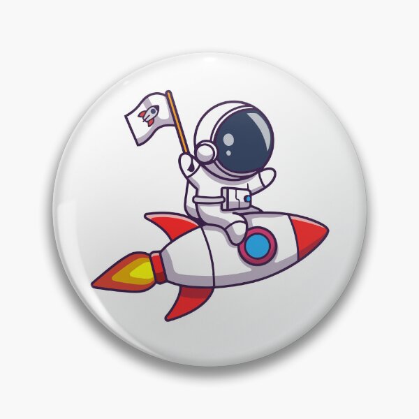 Item preview, Astronaut Riding Rocket Ship to Space designed and sold by zchikar.