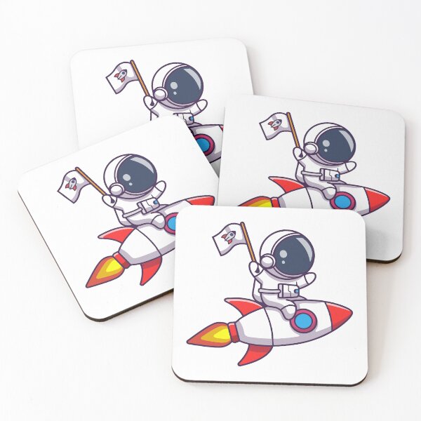 Item preview, Astronaut Riding Rocket Ship to Space designed and sold by zchikar.