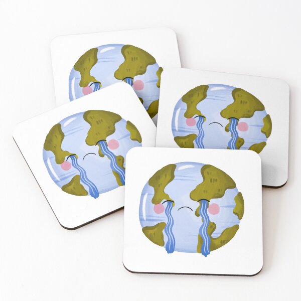 Item preview, Crying Earth Planet with Blue Tears Illustration designed and sold by the-myro.