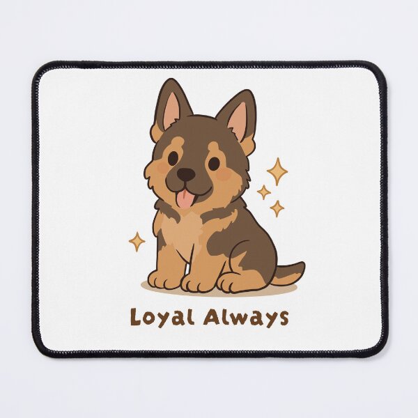 Item preview, German Shepherd Loyal Always Cute Kawaii Puppy designed and sold by MJ ART.