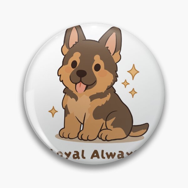 Item preview, German Shepherd Loyal Always Cute Kawaii Puppy designed and sold by MJ ART.